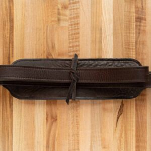 Buffalo Leather Guitar Strap - Back - Made in USA