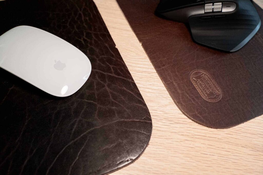 This Mouse Pad Is Handmade From Strong American Bison Full Grain Leather. This Mouse Pad Is Handmade From Strong American Bison Full Grain Leather.