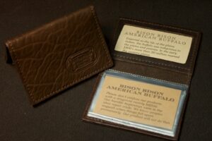 Id Card Case - Buffalo Leather - Made In America