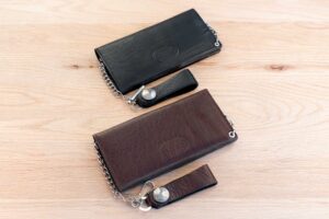 Leather Chain Wallet - Made In Usa