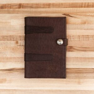 Jr Legal Pad Cover - Brown Leather - Made in USA