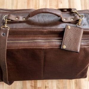 Natural Brown American Bison Leather