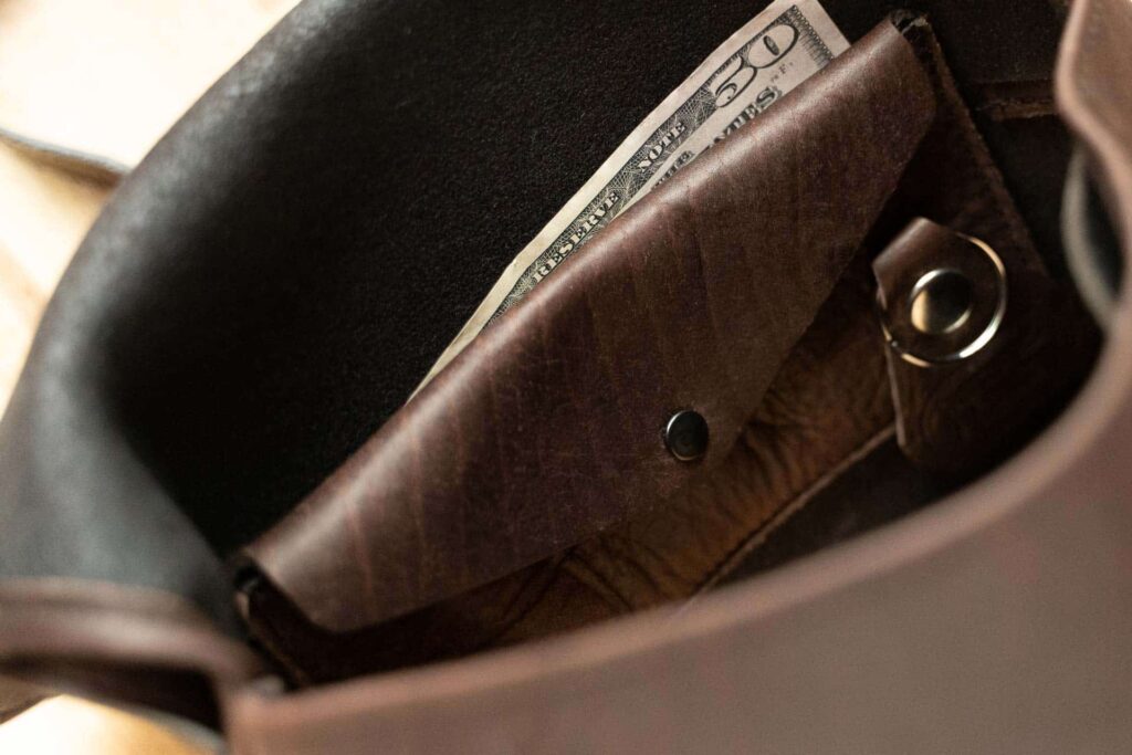 Texas Purse - Leather - Bill Slot, Coin Case, Detachable Keychain Texas Purse - Leather - Bill Slot, Coin Case, Detachable Keychain
