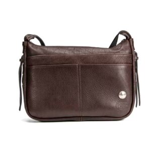 Dakota Buffalo Leather Purse - Brown - Made in USA