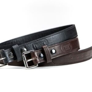 Buffalo Leather Belts - Black and Brown - Buffalo Billfold Company