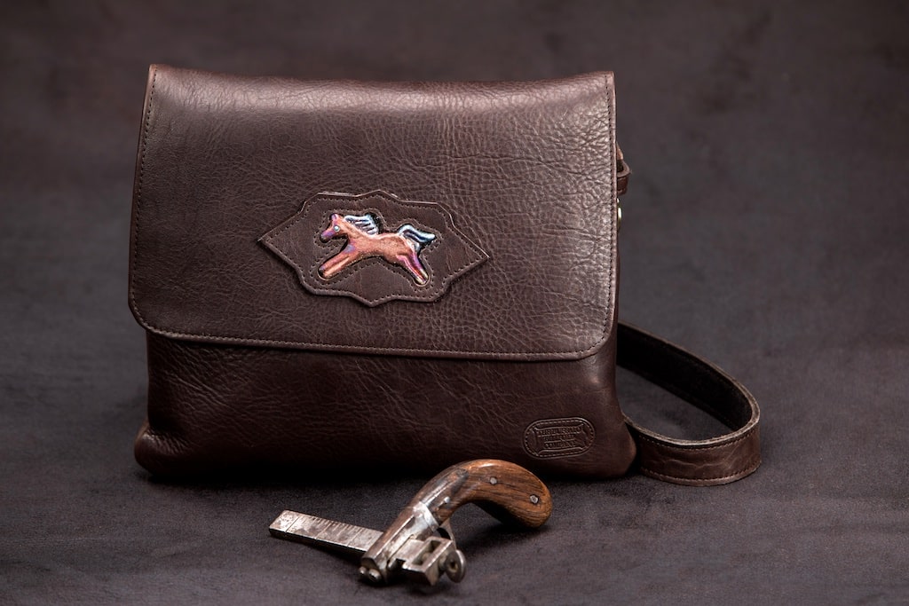 Spirit Horse - Trim Style Buffalo Leather Purse - Made In America - Buffalo Billfold Comapny Spirit Horse - Trim Style Buffalo Leather Purse - Made In America - Buffalo Billfold Comapny