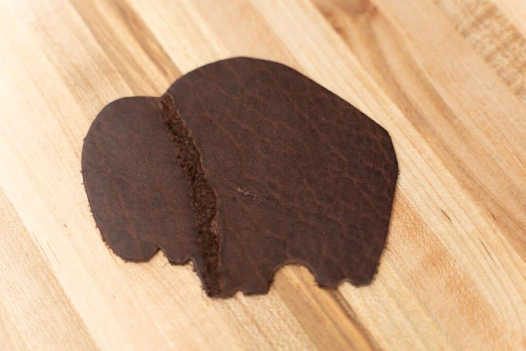 Brown Buffalo Leather Coasters - Made In Usa Brown Buffalo Leather Coasters - Made In Usa