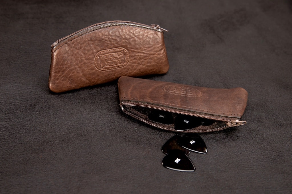 Buffalo Leather Guitar Pick Case - Made In America - Buffalo Billfold Company Buffalo Leather Guitar Pick Case - Made In America - Buffalo Billfold Company