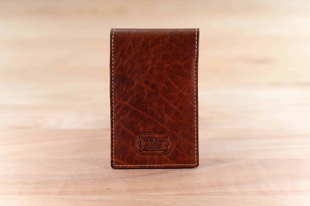 Leather Pocket Notepad Holder - Flip Style - American Chestnut Leather Pocket Notepad Holder - Flip Style - American Chestnut