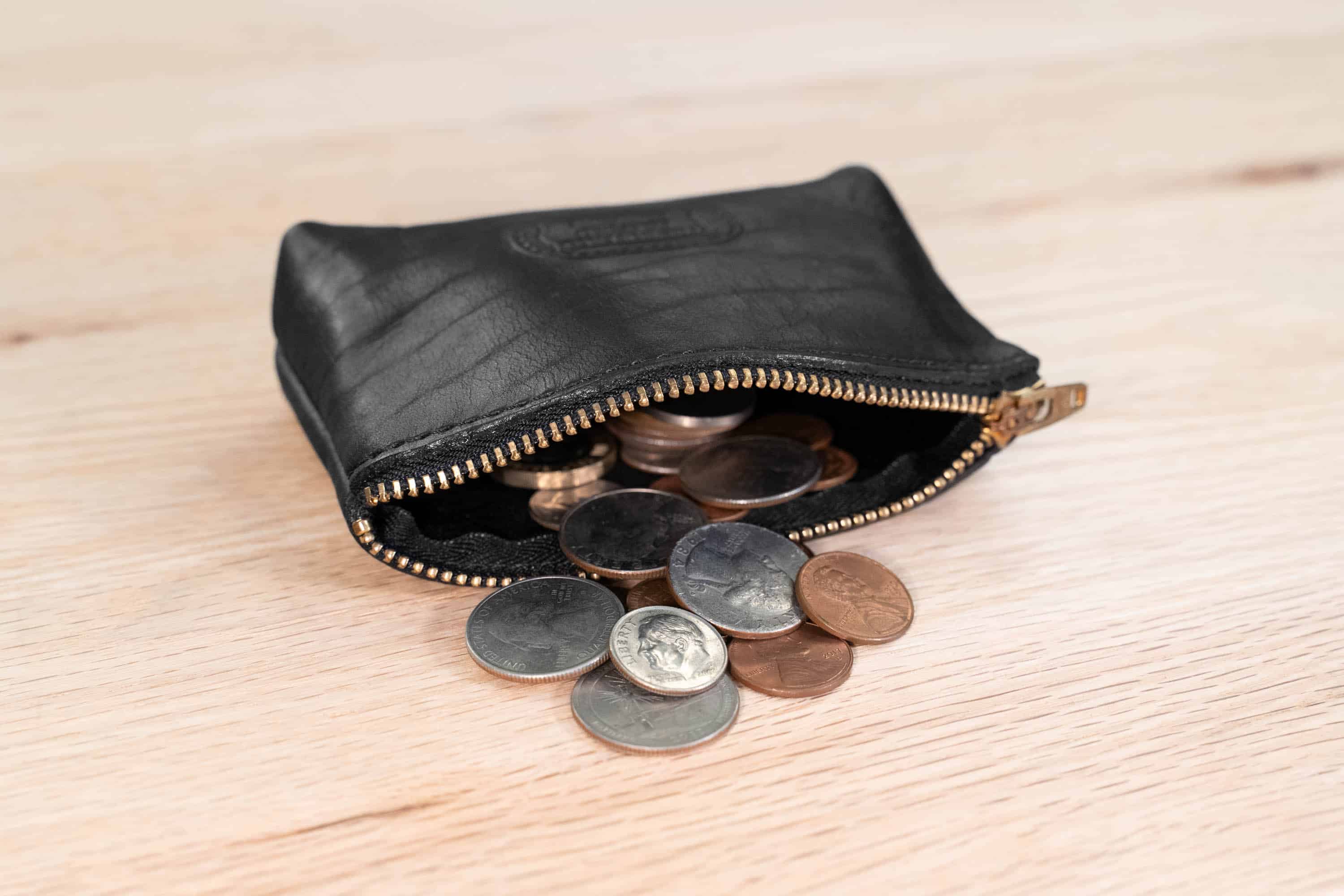 Black Leather Gusseted Goin Case - Made In Usa Black Leather Gusseted Goin Case - Made In Usa