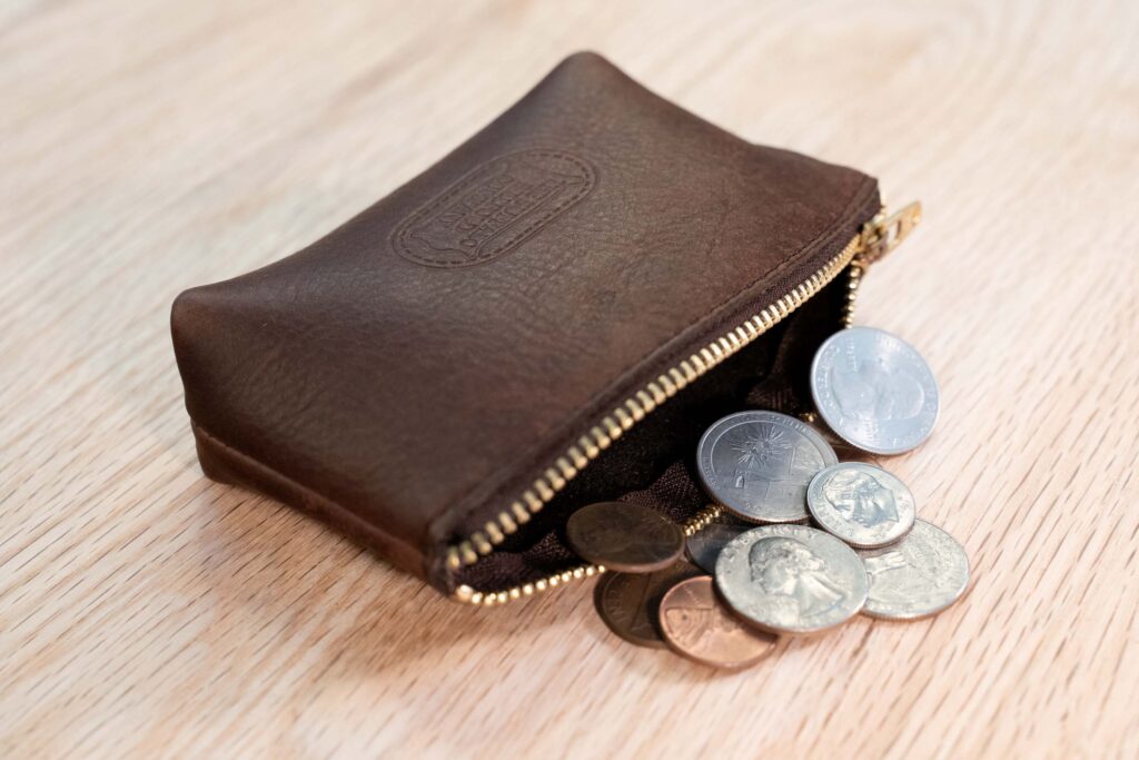 Brown Leather Gusseted Goin Case - Made In Usa Brown Leather Gusseted Goin Case - Made In Usa