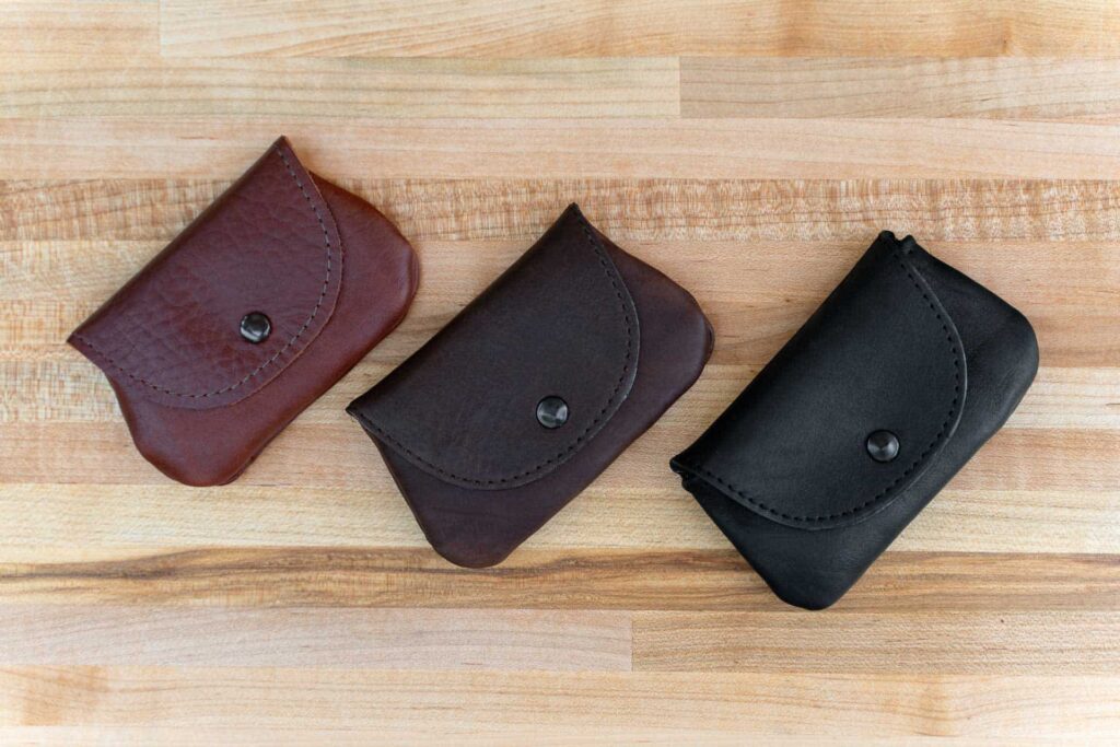 Mens Coin Purse - Buffalo Leather - Made In Usa Mens Coin Purse - Buffalo Leather - Made In Usa