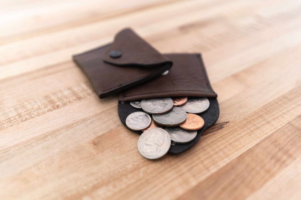 Small Leather Coin Purse - Made In Usa Small Leather Coin Purse - Made In Usa