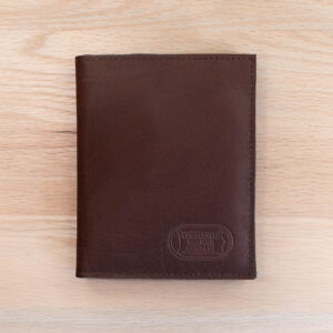 Brown Leather Passport Wallet - Made in USA