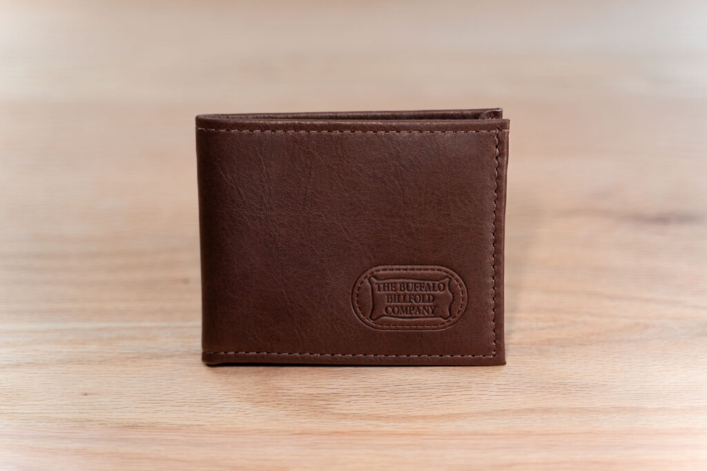 Bifold Wallet With Coin Pocket Made With Full Grain Leather