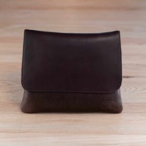 Brown Handmade Leather Purse - Made in USA