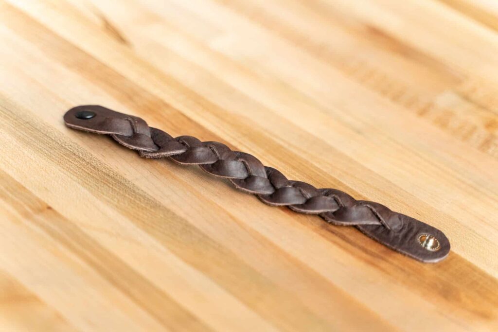 Mystery Braid Leather Bracelet - Made In Usa