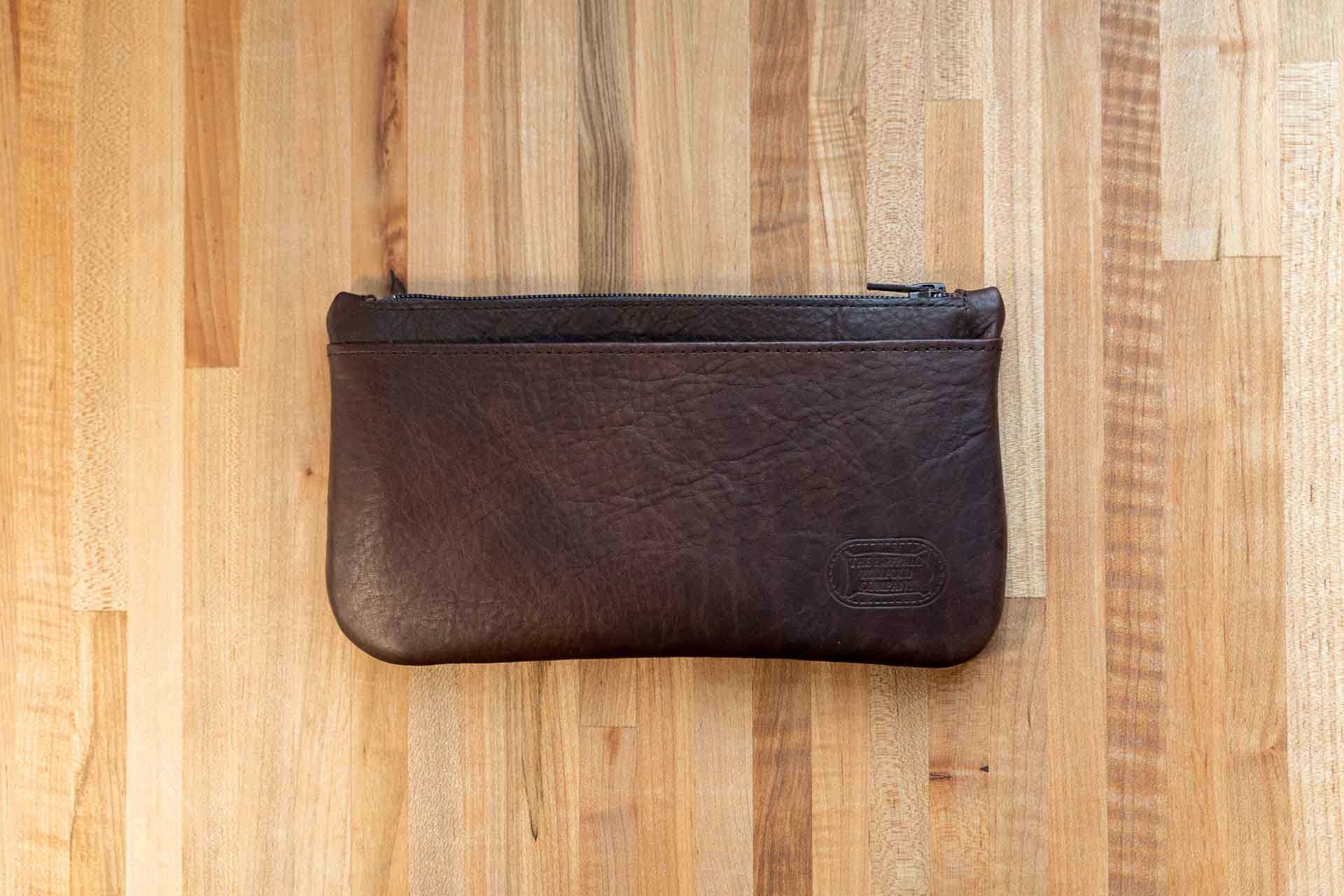 Leather Zipper Pouch | Buffalo Billfold Company Leather Zipper Pouch