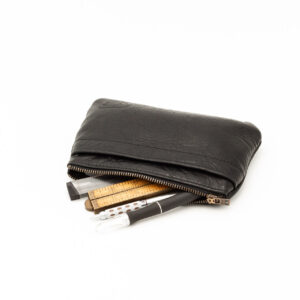Buffalo Leather Art Pouch for Pencils and Art Supplies