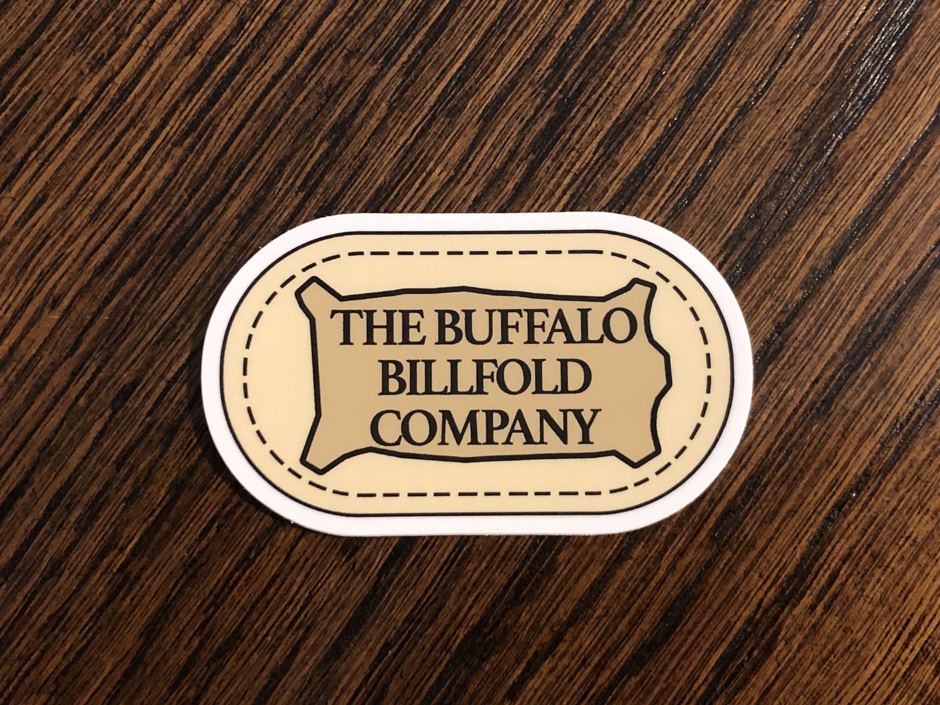 Buffalo Billfold Company Sticker 2X1 Inch Buffalo Billfold Company Sticker 2X1 Inch