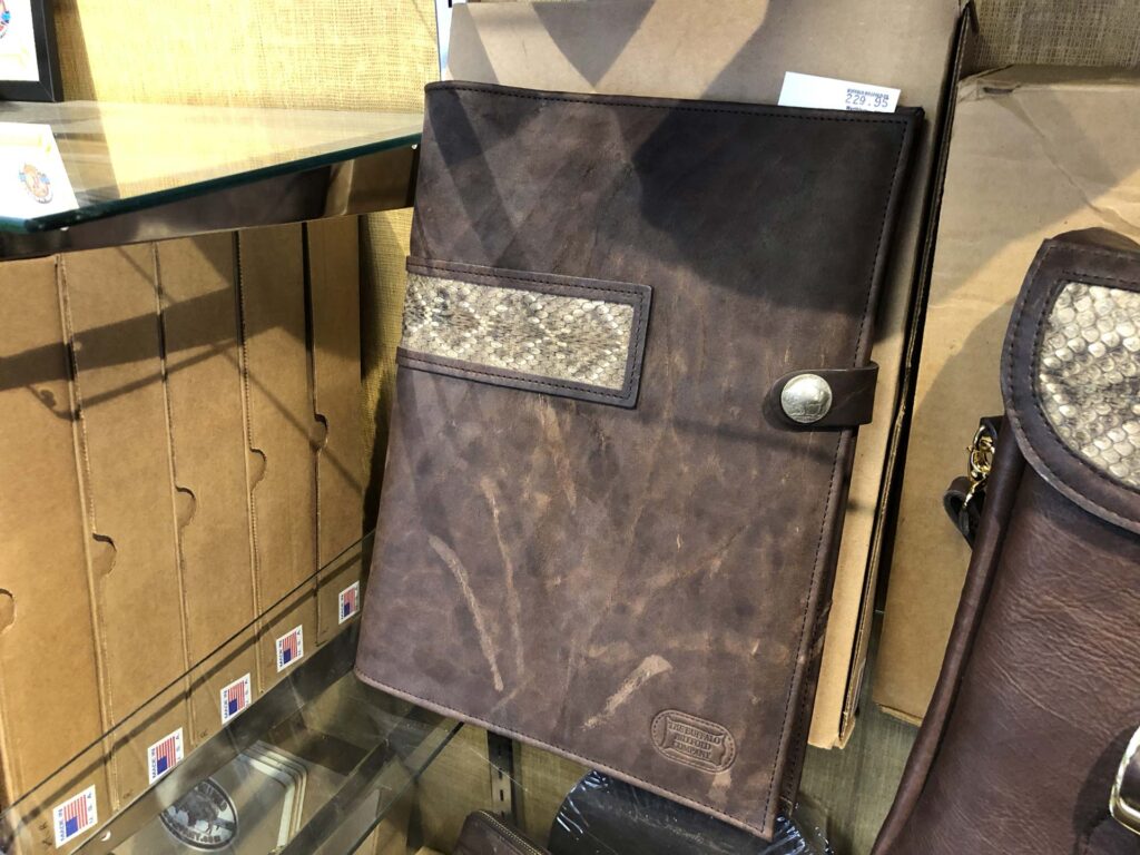 Standard Legal Pad - Bison Leather &Amp; Rattlesnake Skin Standard Legal Pad - Bison Leather &Amp; Rattlesnake Skin