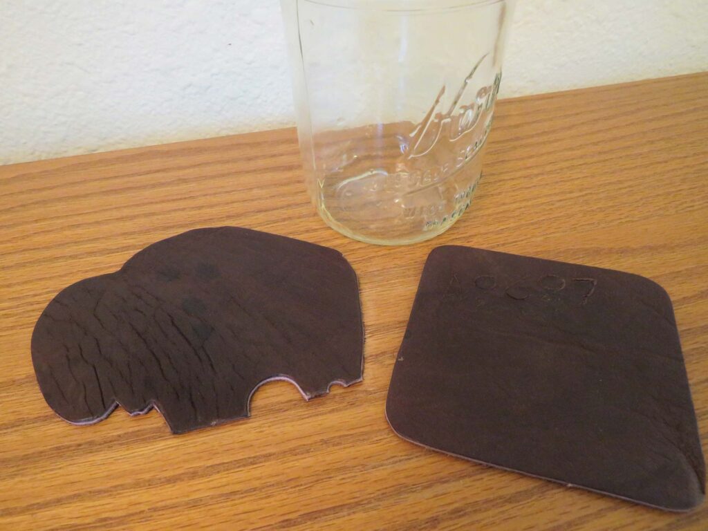 Dried Buffalo Leather Coasters Look Just Like New And Worked Great Dried Buffalo Leather Coasters Look Just Like New And Worked Great