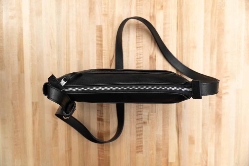 Dakota Purse - Buffalo Leather - Black - Made In Usa