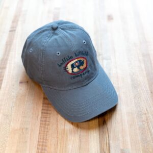 Strapback Hat - Dark Grey - Buffalo Billfold Company