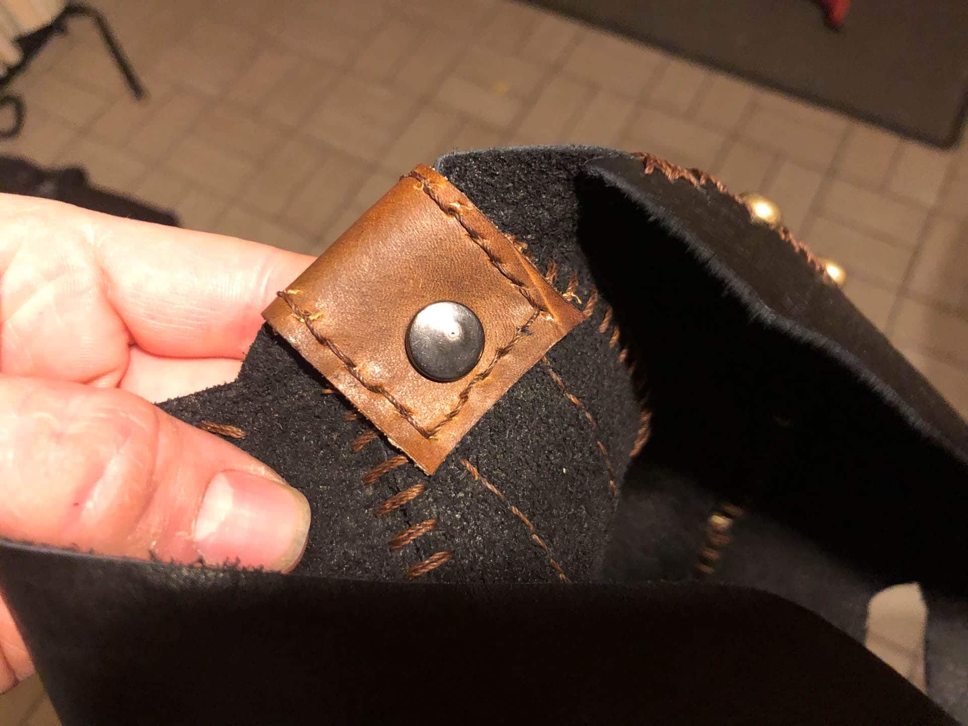 Snap To Hold Leather Top Brace In Place Snap To Hold Leather Top Brace In Place