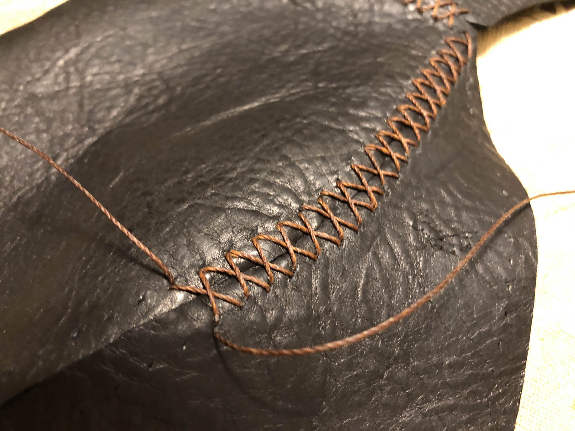 Leather-Armor-Helm-Stitching How To Make Leather Armor