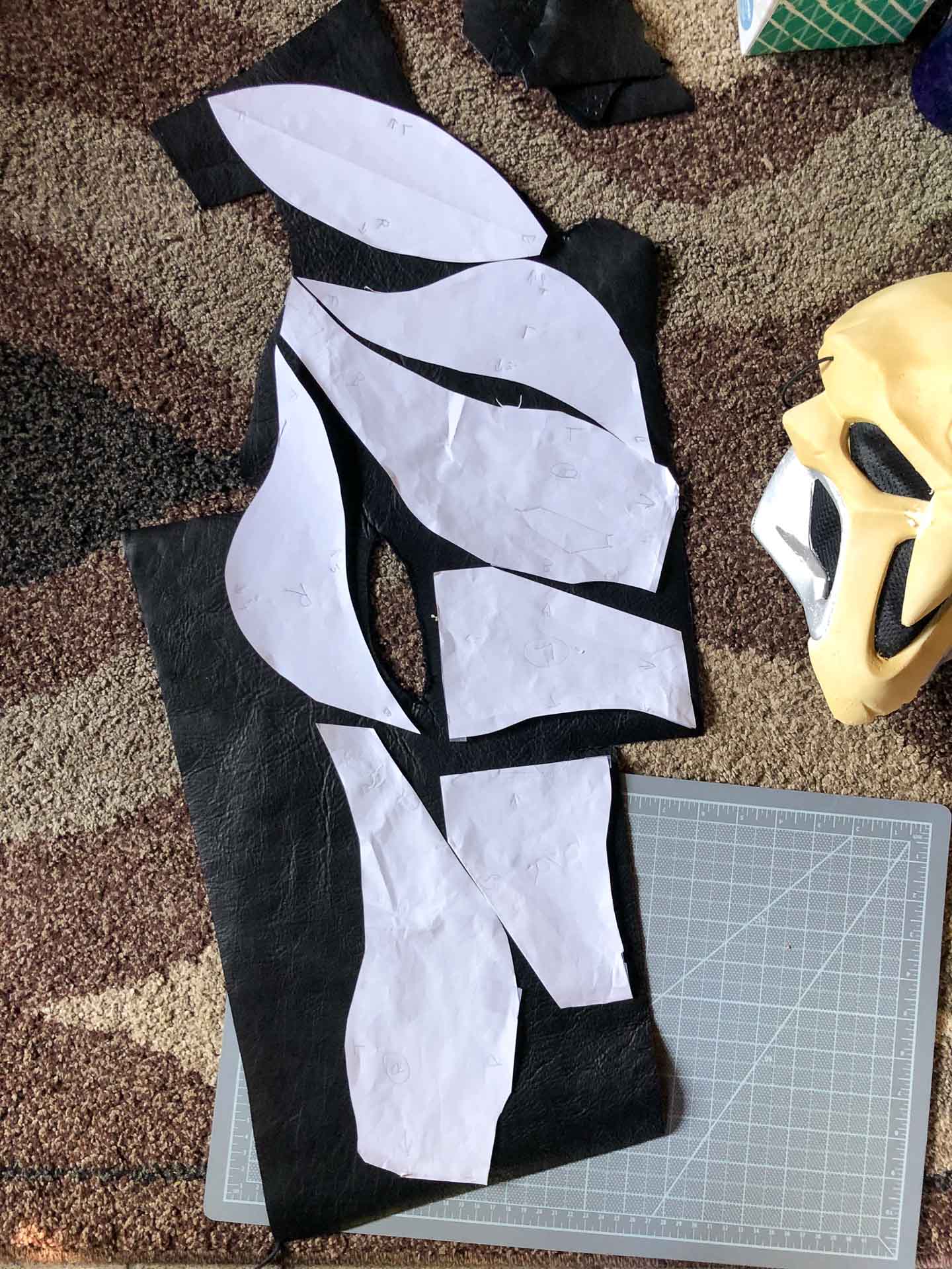 Leather-Armor-Helmet-Pieces-01 How To Make Leather Armor