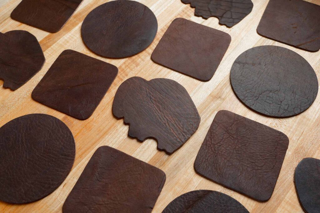 Leather Coasters - Made in USA