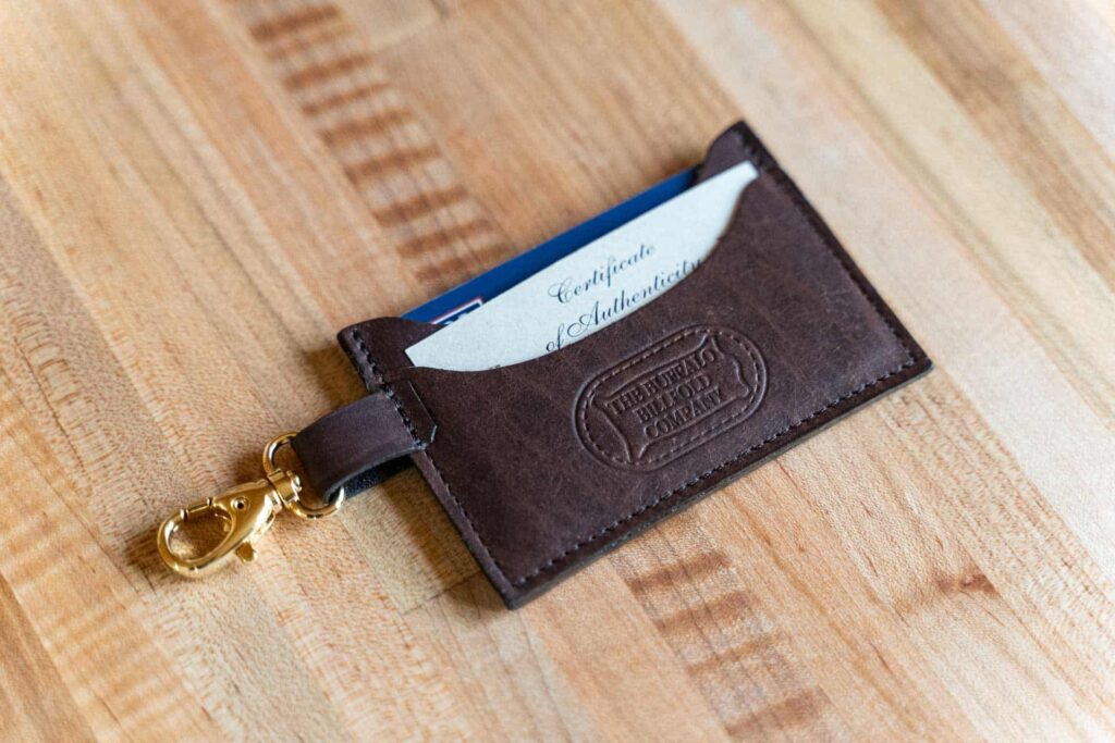 Leather Keychain Wallet With Keyring - Made In Usa Leather Keychain Wallet With Keyring - Made In Usa
