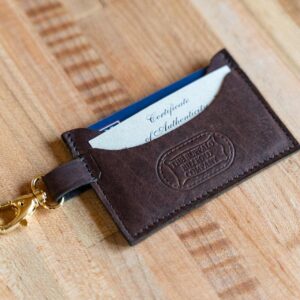 Leather Keychain Wallet with Keyring - Made in USA
