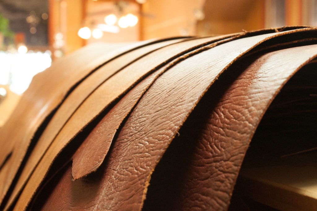 Tanned Full Grain American Bison Leather Tanned Full Grain American Bison Leather