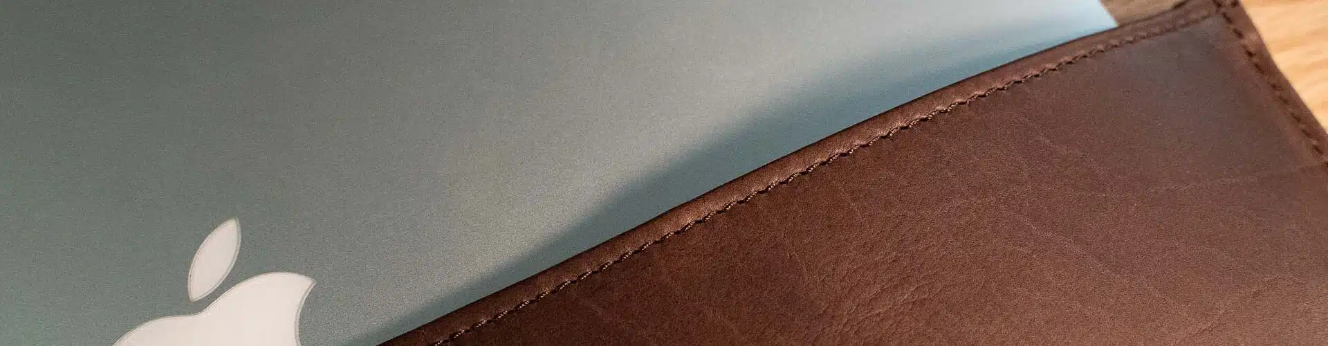 Brown Leather Laptop Sleeve for Macbook Pro