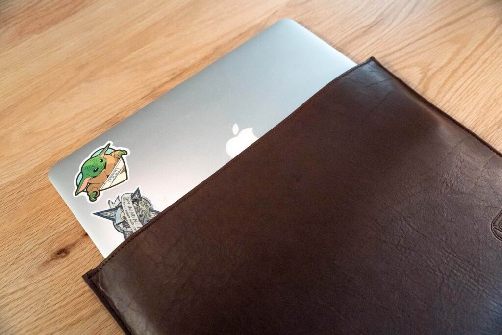 Macbook-Pro-Brownleather-Sleeve-Made-Usa Macbook Pro Leather Sleeve