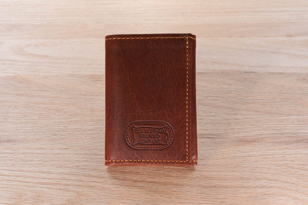 Red Leather Trifold Mens Wallet Red Leather Trifold Mens Wallet