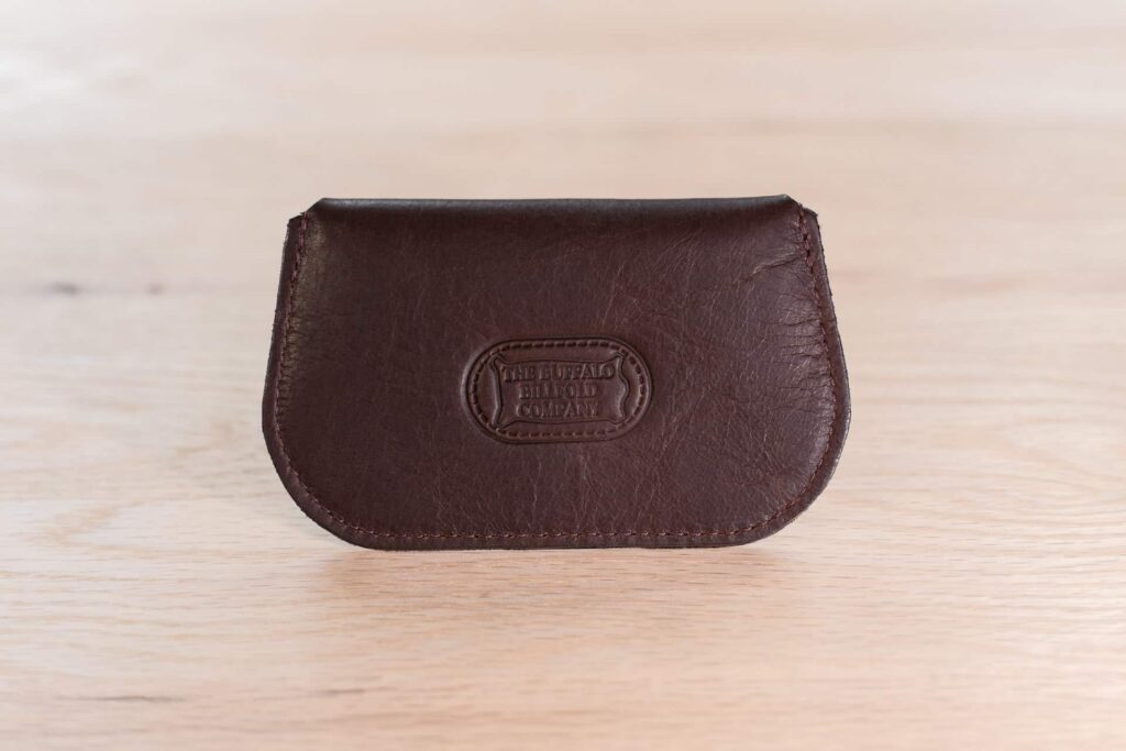 Women'S Minimalist Card Wallet Is Made With Brown Full Grain Leather Women'S Minimalist Card Wallet Is Made With Brown Full Grain Leather
