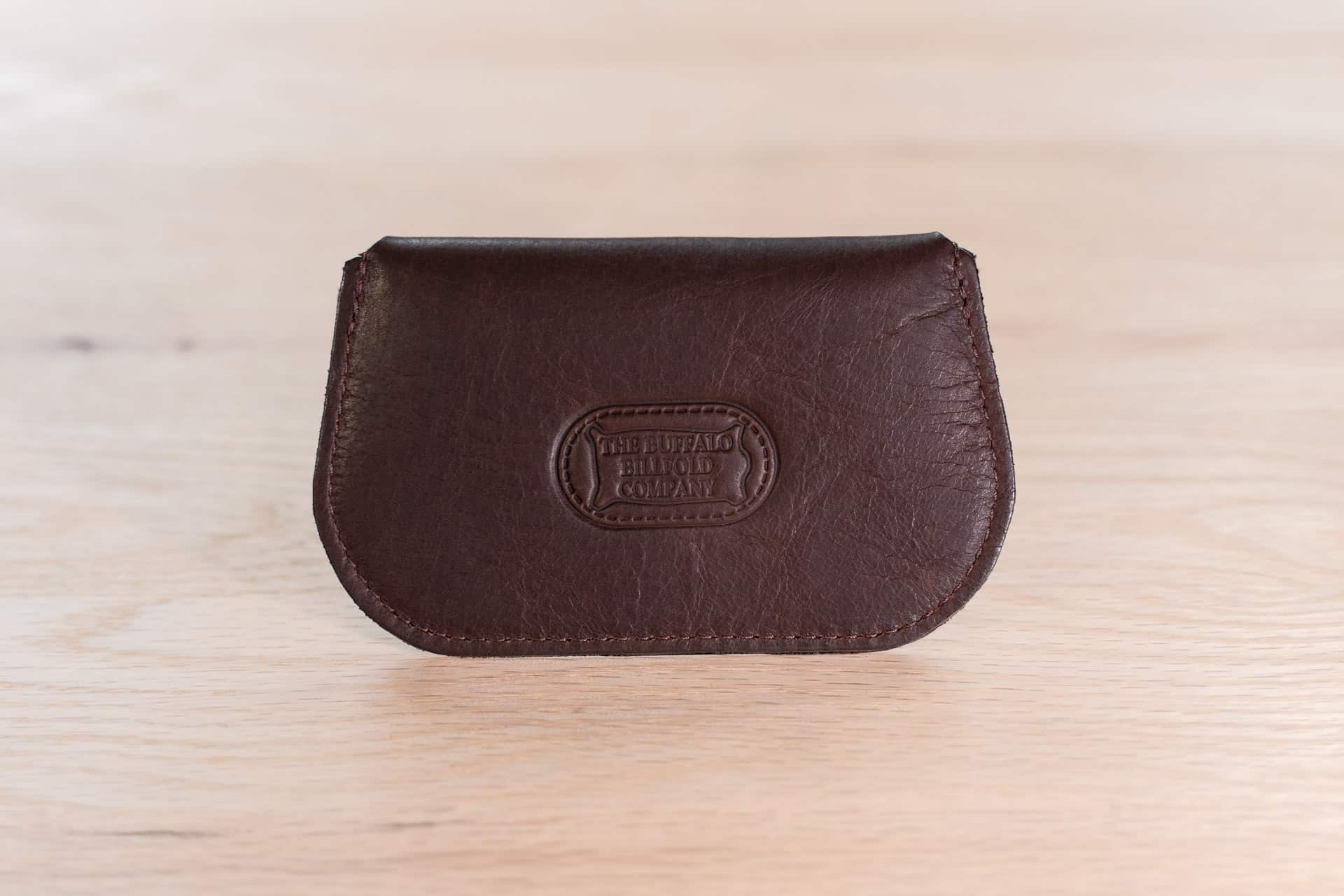 Women'S Minimalist Card Wallet Is Made With Brown Full Grain Leather Women'S Minimalist Card Wallet Is Made With Brown Full Grain Leather