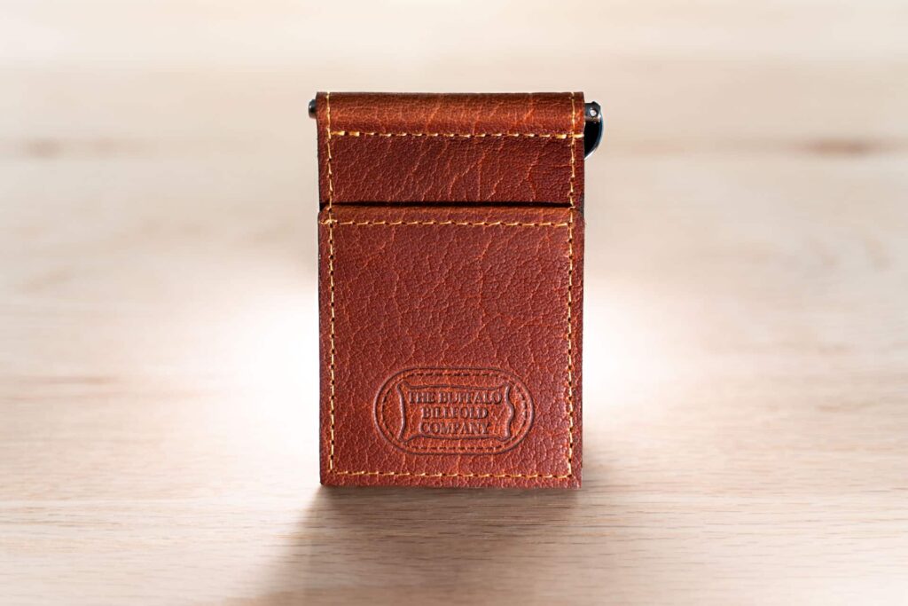 Leather Money Clip Wallet - Made In Usa