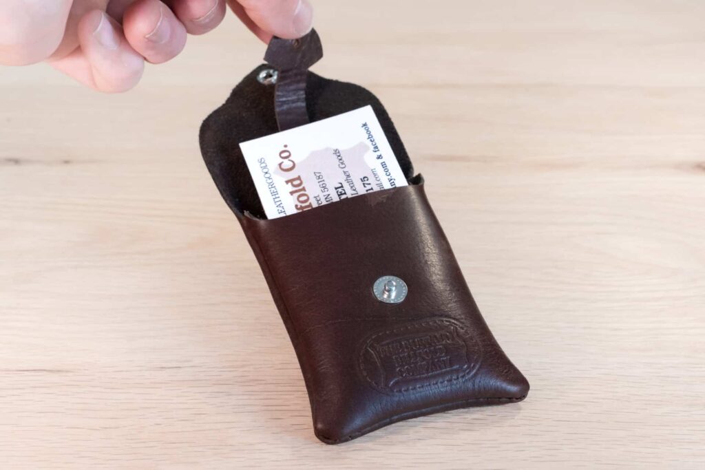 Brown Leather Pull Tab Brown Leather Pull Tab