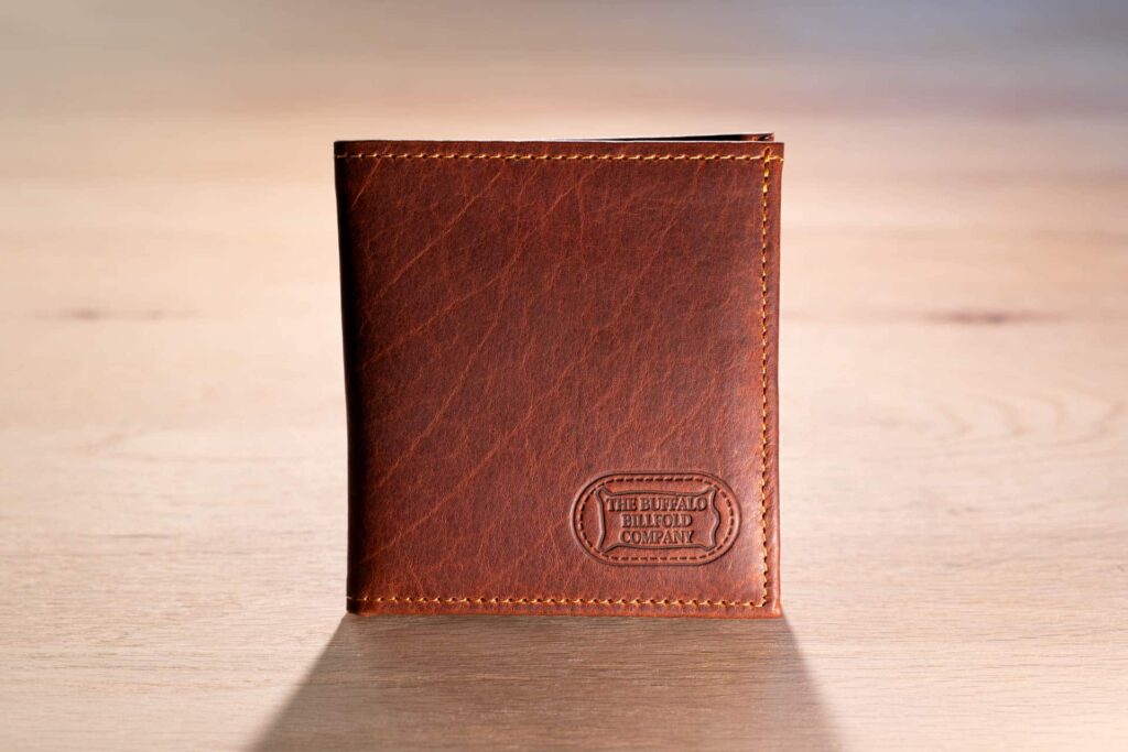 Mens Hipster Wallet - Red Leather Mens Hipster Wallet - Red Leather