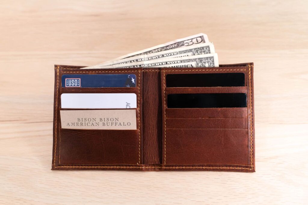 Card Slots Inside Of The Hipster Wallet