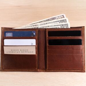 Card slots inside of the hipster wallet