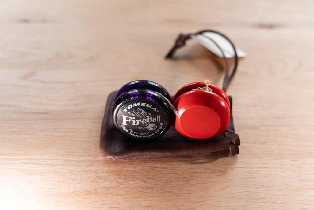 Leather Yoyo Bag Fits Two Yoyo'S. Leather Yoyo Bag Fits Two Yoyo'S.