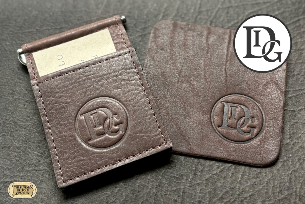 An Example Of How We Can Deboss Your Custom Logo Onto Leather An Example Of How We Can Deboss Your Custom Logo Onto Leather