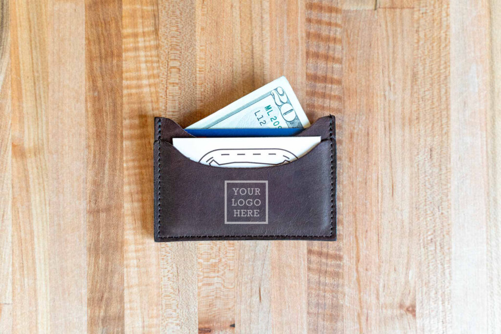 Minimalist Leather Wallet With Custom Logo Minimalist Leather Wallet With Custom Logo