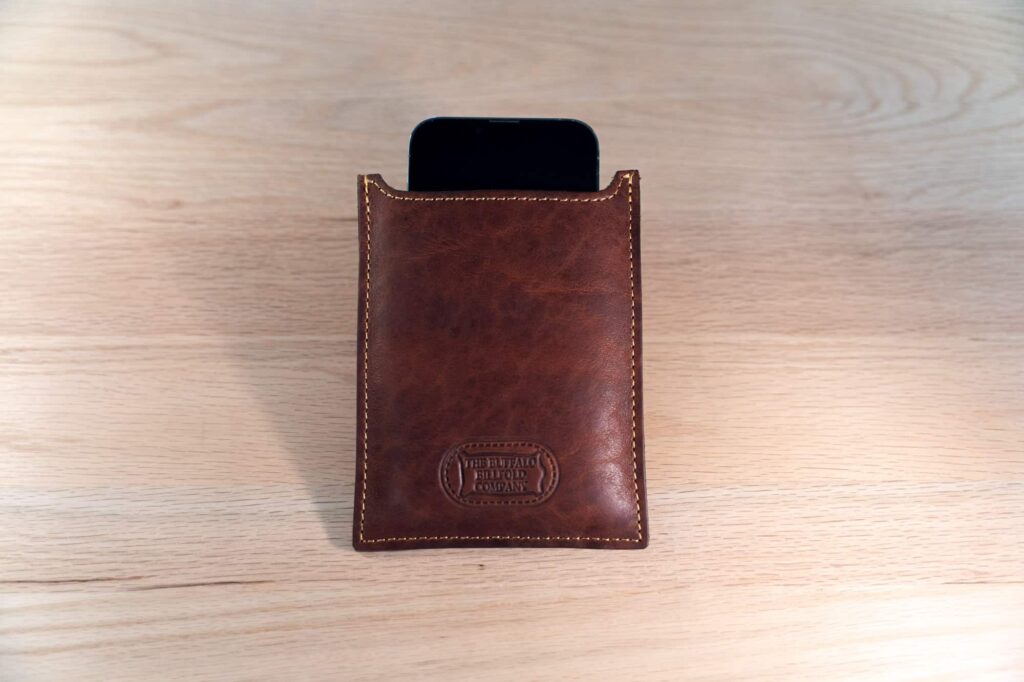 Leather Cell Phone Holster With Belt Loop