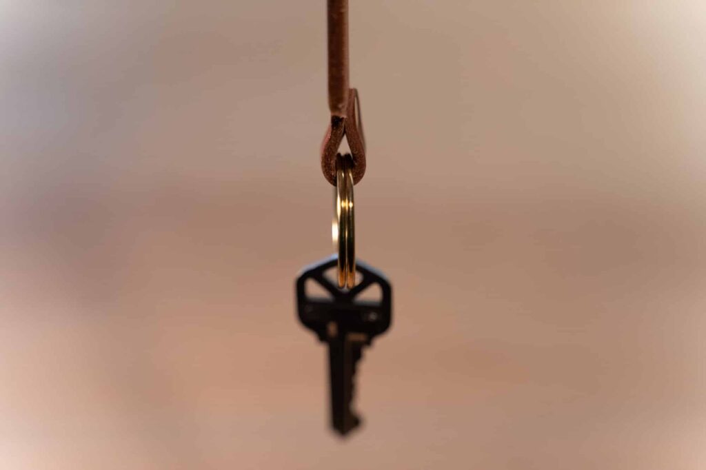 Brass Keyring And Rivet Brass Keyring And Rivet